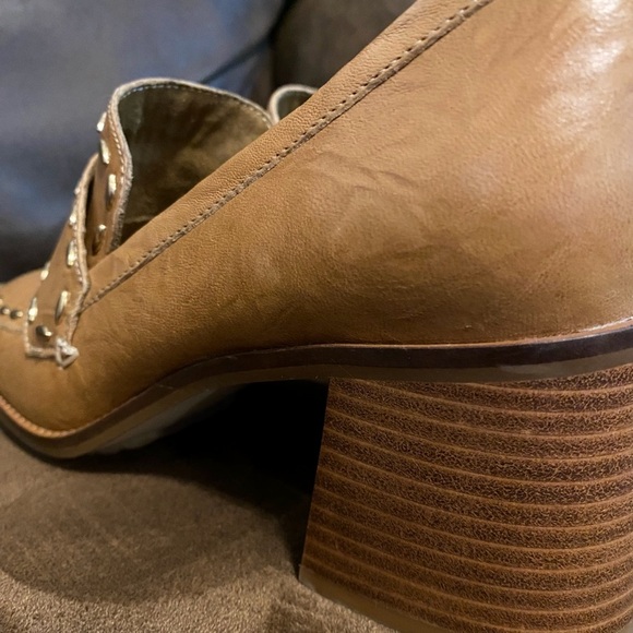 Kelsi Dagger Brooklyn Involve Leather Loafer 2.25-inch Stacked Heel Size 9.5 - Picture 8 of 13